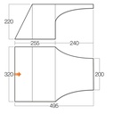 Przedsionek boczny do namiotu Exceed Plus Tall