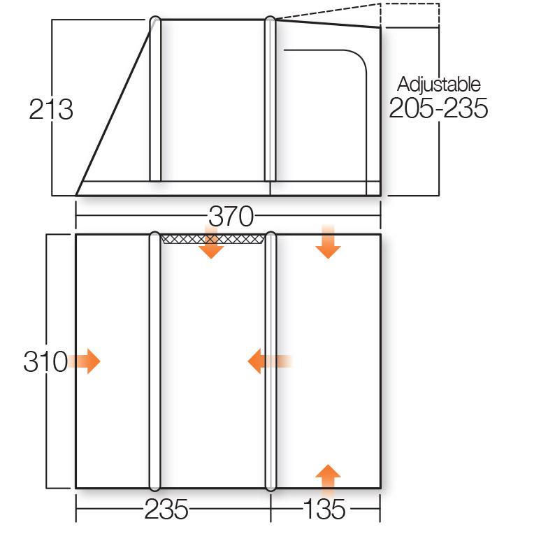 [187800] Namiot do kampera Idris II Standard