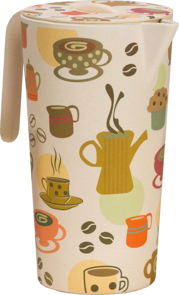 Zestaw Bamboo Pitcher and 4 Cups
