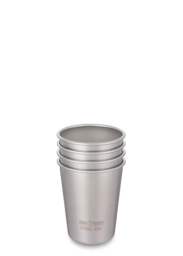Kubek stalowy Klean Kanteen (zestaw 4 szt.) (brushed stainless, 0.473)