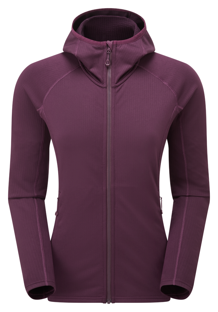[256783] Bluza thermo grid Protium Hoodie W (saskatoon berry)