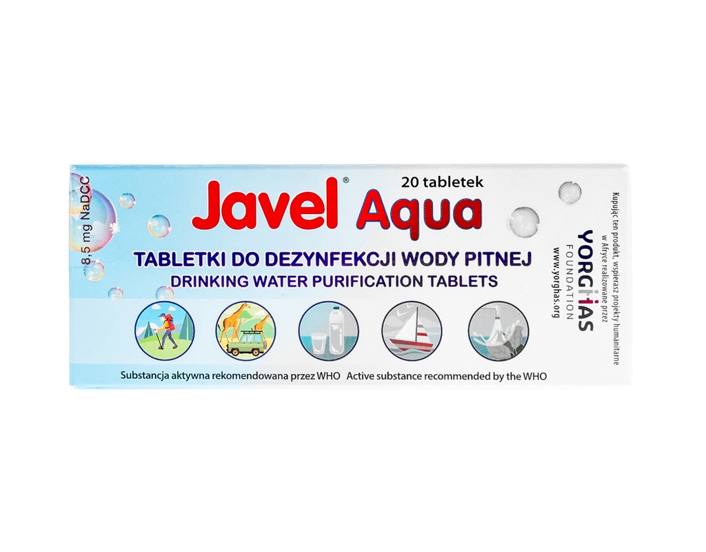 [235210] Tabletki do uzdatniania wody Javel Aqua (box)